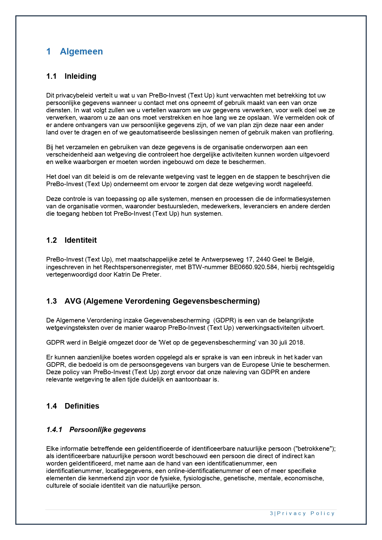 02 Privacy Policy textup.be NL V1.0 page 0003