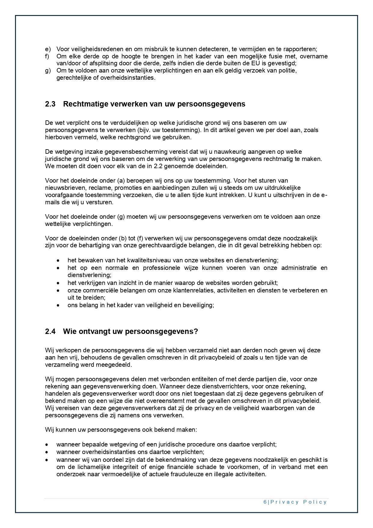 02 Privacy Policy textup.be NL V1.0 page 0006